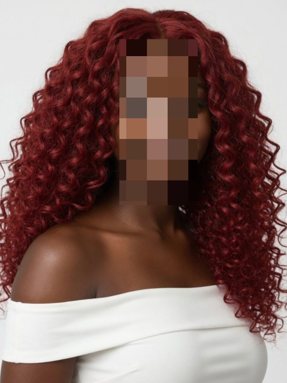 New Meililai Goddess Maker Deep Red Curly Wig 26 Lace Front 350 🔥